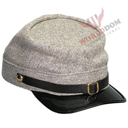 Grey Confederate Army Civil War Kepi