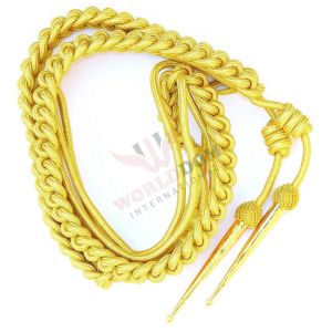 Army Officer Gold Wire Braided Cord Aiguillettes