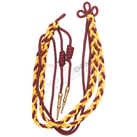 Two Color Double Braid Citation Cords Aiguillettes