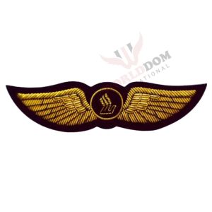 Hand Embroidered Bullion Wings Badges