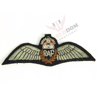 WW2 RAF Full Dress Bullion Pilot Wing Badge
