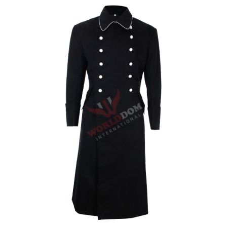 German M32 Black Gabardine Officer Coat #3