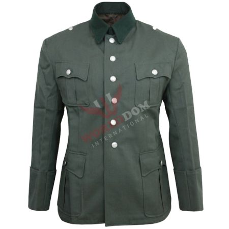 German Army Officers Gabardine Wool Tunic