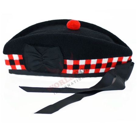 Pure Wool Scottish Balmoral Diced Hat