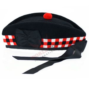 Pure Wool Scottish Balmoral Diced Hat