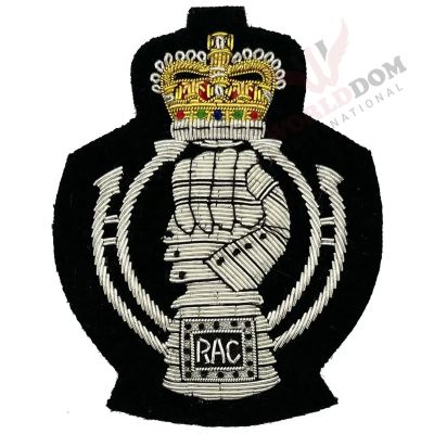 Royal Armoured Corps Bullion Blazer Badge