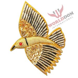 Handmade Silk Wire Bird Brooches