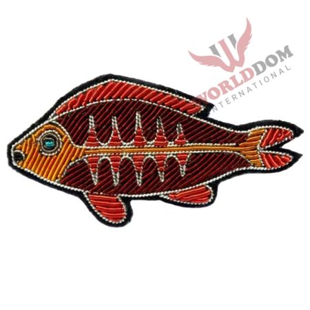 Handmade Silk Wire Fish Brooches
