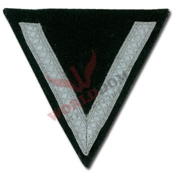 WW2 German Rank Chevron 1 Stripe Black