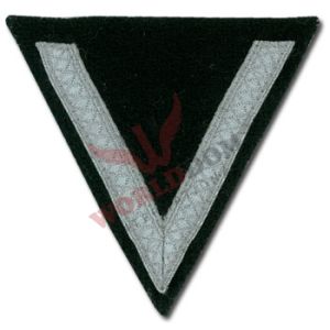 WW2 German Rank Chevron 1 Stripe Black
