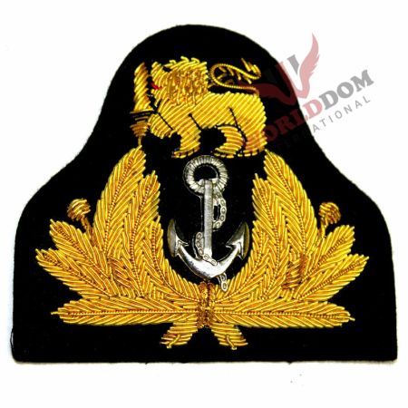 South Africa Navy Officer Bullion Cap Badge Bullion