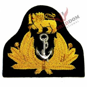 South Africa Navy Officer Bullion Cap Badge Bullion