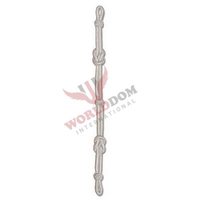 Silver Braided Cap Cords