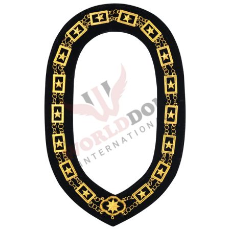 OES Chain Collar Gold With Black Lining