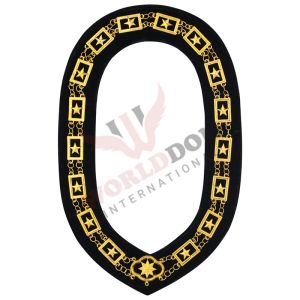 OES Chain Collar Gold With Black Lining