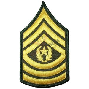 US Army Sergeant E9 Major Rank Chevron