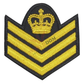 Staff Sergeant Gold on Black Chevron