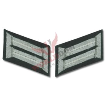 Army Officer Collar Tabs Infantry White