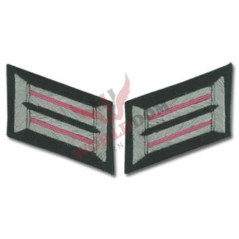 Army Officer Collar Tabs Panzer Pink