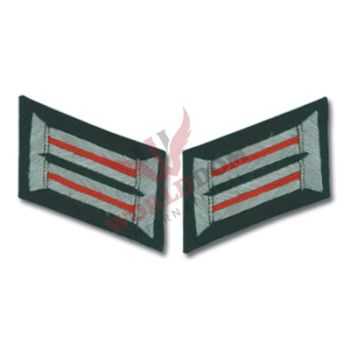 Army Officer Collar Tabs Artillery Red