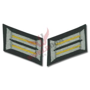 Army Officer Collar Tabs Cavalry Yellow