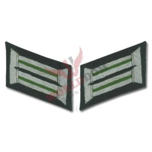 Army Officer Collar Tabs Panzer Grenadier Green