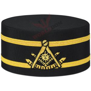 Past Master Blue Lodge Crown Cap Double Gold Braid