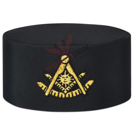 Past Master Blue Lodge Crown Cap Black & Gold