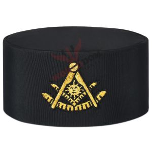 Past Master Blue Lodge Crown Cap Black & Gold