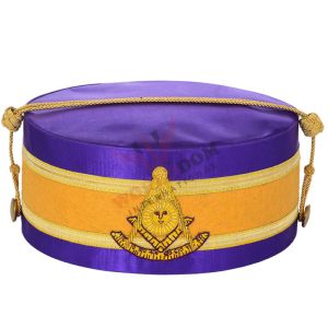Past Master Blue Lodge Crown Cap Purple Backing