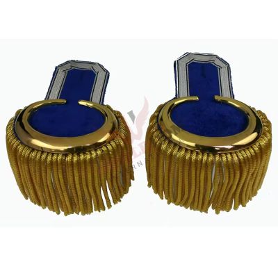 High Quality Gold Epaulettes with Bullion Fringes