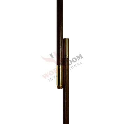 8 Feet Dark Stained Wood Pole