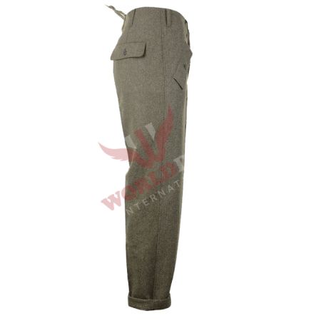 WW2 German M44 Field Grey Wool Trousers #2