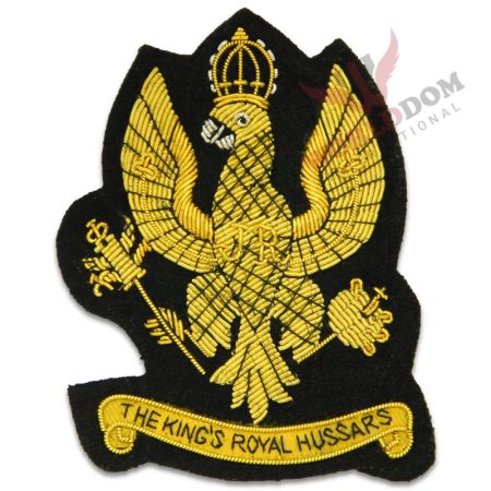 King's Royal Hussars Bullion Blazer Badge