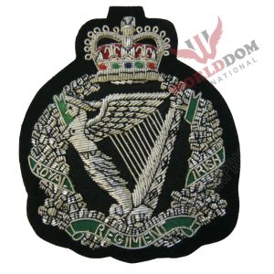Royal Irish Regiment Wire Embroidered Bullion Blazer Badge British Army