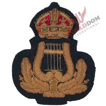 WW1 WW2 Musicians Bandmaster Bullion Cap Badge Badge