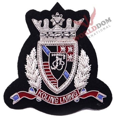 Koling Living Bullion Wire Embroidered Badge