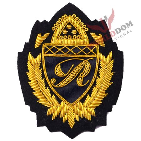 Ralph Crown Style Blazer Embroidery Bullion Badge