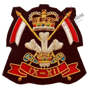 9th 12th Lancers Regimental Blazer Bullion Badge