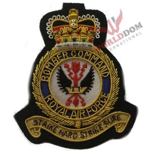 RAF Royal Air Force Bomber Command Blazer Bullion Badge