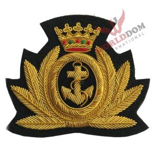 Royal Navy Coronet Military Blazer Bullion Badge