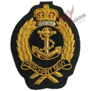 Merchant Navy Anchor Military Blazer Bullion Badge