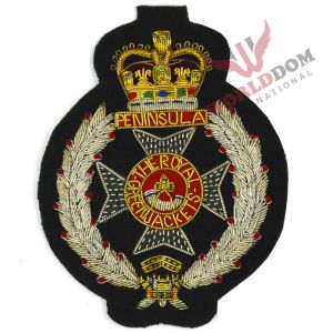 Royal Green Jackets Embroidered Blazer Bullion Badge