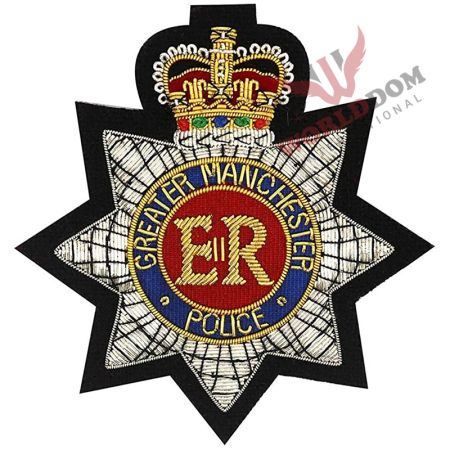 Greater Manchester Police Embroidered Blazer Bullion Badge