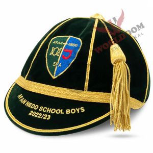 Dark Emerald With Gold Trim Honour Caps