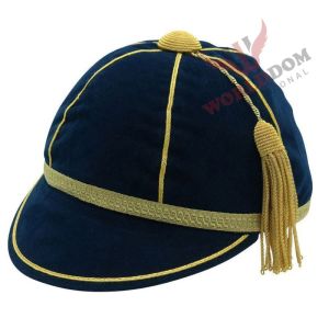 Navy Blue With Gold Trim Honour Cap