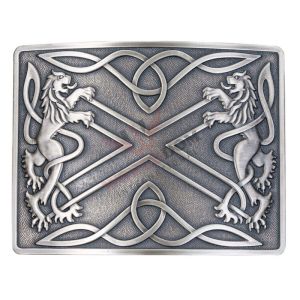 Saltire & Lion Rampant Belt Buckle