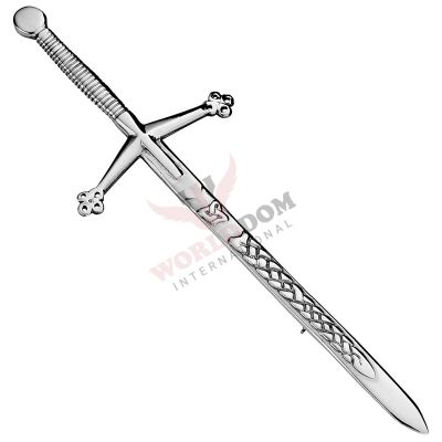 Celtic Design Long Sword Kilt Pin