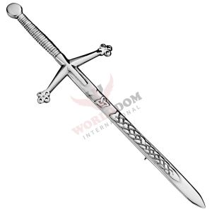 Celtic Design Long Sword Kilt Pin