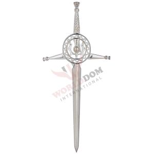 Thistle Circle Silver Kilt Pin